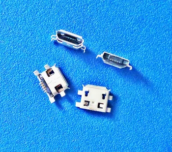 10Pcs Mikro USB Priključek Priključek Tip Ženski B 5Pin Rep Odbor 0,8 mm Spojka Tip Vtičnice, Konektorji priključek za polnilnik za PCB Board