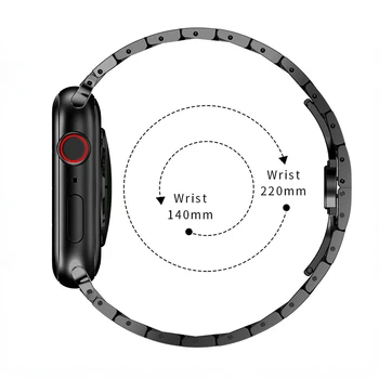 Iron Man Slog Kovinski Trak za Apple Watch Band 49 mm 45 41mm 44 40 mm 42mm38mm iz Nerjavečega Jekla Manšeta za Iwatch Ultra 87654SE