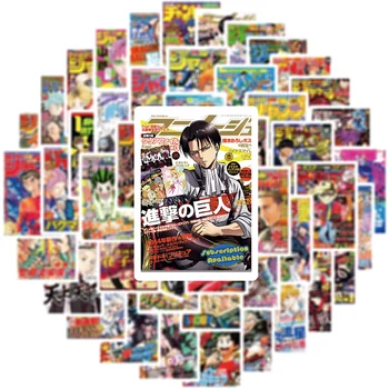 10/30/50PCS Mix Anime Zbirka Haikyuu!! Jujutsu Kaisen Napad na Titan Nalepke za Avto, Prenosni računalnik Kitara Prtljage Igrače, Risanke Nalepka