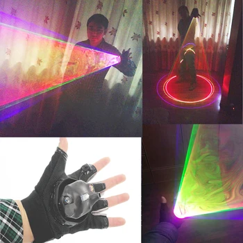 RGB Laser Tornado Barvna Laserska Vortex Laserski Človek fazi dobave LED Laser Rokavice nočni klub Predstave
