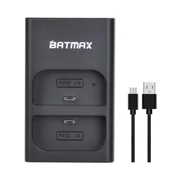Batmax 6700mAh RV4 Baterija +Dual Polnilec Za Obroč Video Zvonec 2,Obroč Držijo Gor Cam Sončne Zamenjajte V4,Video Zvonec 3 Plus
