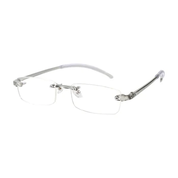 Iboode Urltra-lahka Rimless Diamantno Rezanje Obravnavi Očala Moški Ženske Novo TR90 Presbyopia Presbyopic Očala +1.0 1.5 2.0 2.5