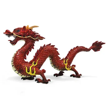 Simulacija Kitajski Mitološki Zmaj Živali Model Ornament Trendy Kitajski Feng Shui Zmaj Kip za Dom Dekor Otroci Darila