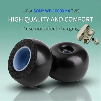 3Pairs spominske Pene Uho Nasveti za Sony WF-1000XM4 Eartips Res Brezžične Slušalke Čepkov Anti-Slip Zmanjševanja Šuma Rokav Blazine