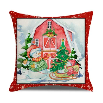 Božično Dekoracijo Za Dom Perilo Blazine Pokrov Santa Claus Vzglavnik 45x45 cm Božič Darilo Noel 2021 Natalne Navidad Ornament