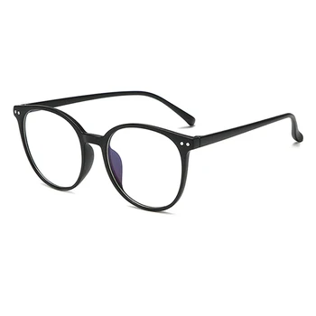 Novi Retro Modra Blokiranje Očala Ravno Ogledalo Ultra Lahka Očala Okvir Riž Nohtov Okvir Moških In Žensk Računalnik Očala
