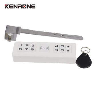 KENRONE brez ključa Digitalno RFID Kartic Geslo Kombinacija Drsna Steklena Zaslon Kabinet Zaklepanje