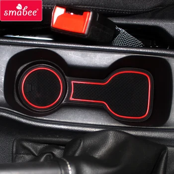 SMABEE Anti-Slip Vrata Reža za Pokal Mat za Opel Vauxhall Astra K Gume Železnica Avto Dodatki Vrata, za Utor Non-Slip Pad