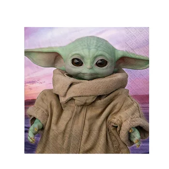 Star Wars Stranka Yoda Temo Potrebščine, Papir Prtom Pokal Ploščo Skp Balon Nalepke Fant Rojstni Dekoracijo Otroci Igrače