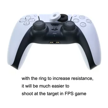 YuXi 2pcs Napetosti Prilagoditev Analogna Palica Cilj Pomaga Pomočnik Obroč Za PS5 PS4 Xbox Eno Stikalo Pro Goba Pomožne Obroč