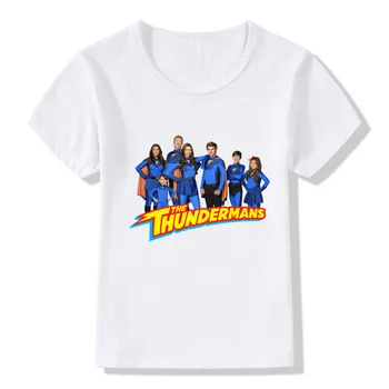 V Thundermans TV Oddaje Natisni T-majice Poletje Otroci T-shirt Baby Dekleta Fantje Oblačila, Modni Ulične Otroke Vrhovi na Debelo
